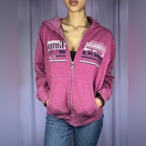 New Agenda 92 by Perrin Tampa Florida Pink Womens Hoodie Size S Sunshine State